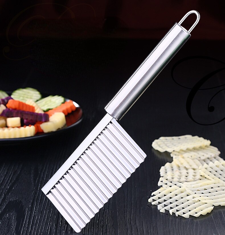 Stainless Steel Potato Cutter French Fries Knife Cheese Grease Knife Cake Cheese Corner Knife Kitchen Baking Gadgets
