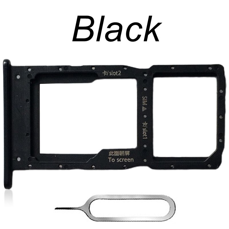 Dual SIM Card Tray For Huawei Nova Y60 WKG-LX9 SIM Slot Holder Adapter NOVA Y60 Replacement Parts Black Gold Green: black