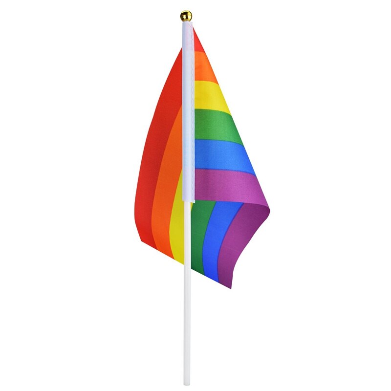 -16 Pieces Rainbow Flag Rainbow Flag Banner Festival Carnival