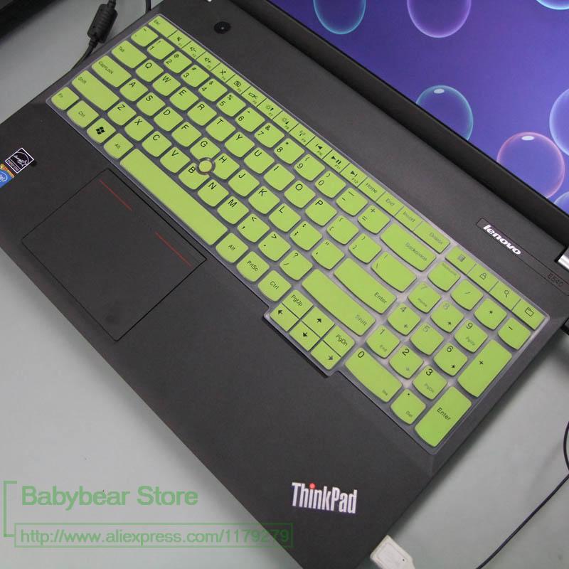 Silicone Keyboard Cover for Lenovo Thinkpad W540 W541 W550 L560 L570 T550 T560 P50 P50s P70 P71| 15.6" E540 E555 E560 E565: green