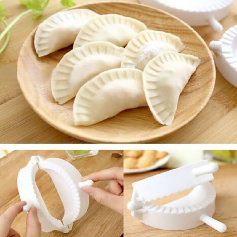 Plastic Dumplings Tool Diy Dumpling Mold Dough Druk Ravioli Mallen Koken Pastry Chinese Voedsel Jiaozi Maker Keuken Tool