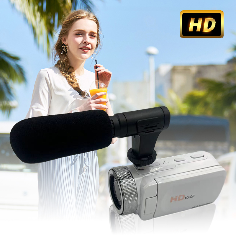 Digitale Camera Met Microfoon 1080P Hd Hoge Resolutie Flip Selfie Scherm Lichtgewicht En Draagbaar Voor Feesten Bruiloften