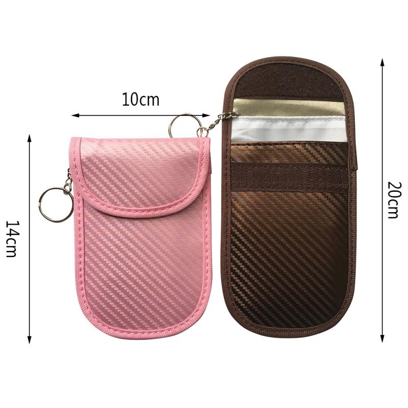 Car Key Signal Blocker Case Faraday Cage Fob Pouch Keyless RFID Blocking Bag Signal Blocking Bag Cover Signal Blocker