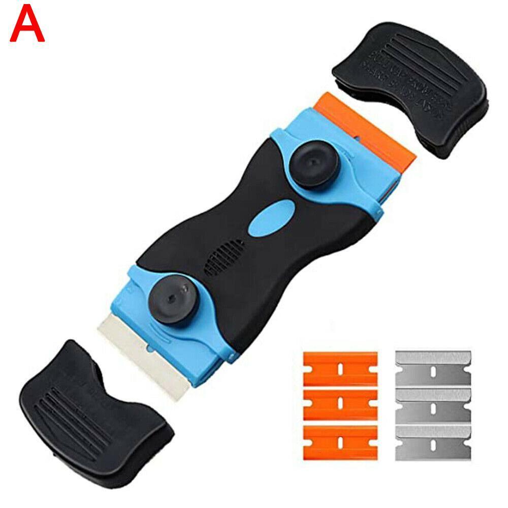 Multi-function Chemical Scraper Car Plastic Film Scraper Screen with Removal Blade Film Mobile Phone LCD Glue Large Tool Y3S5: Blue
