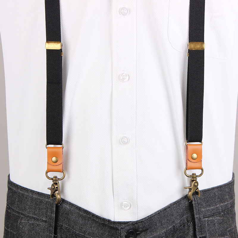 Bretelle da uomo Vintage nuove bretelle a 3 ganci uomo per pantaloni bretelle per pantaloni da uomo Casual bretelle regolabili da donna
