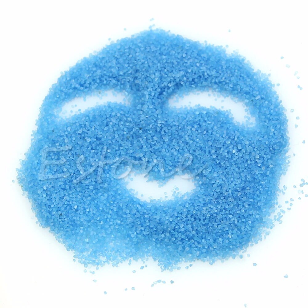 1 opakowanie mikro niebieski piasek klepsydra z piasku mech dekoracja krajobrazowa wróżka