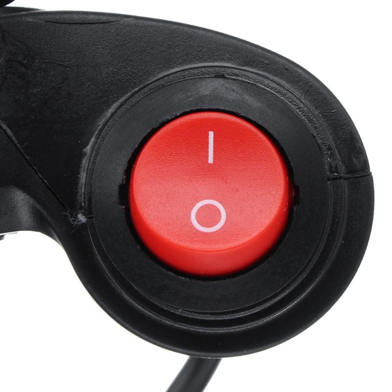 1 Set Electric Vehicle Voltage Display Switch Handle Finger Thumb Throttle Scooter with Power LED Display Handlebar Grips