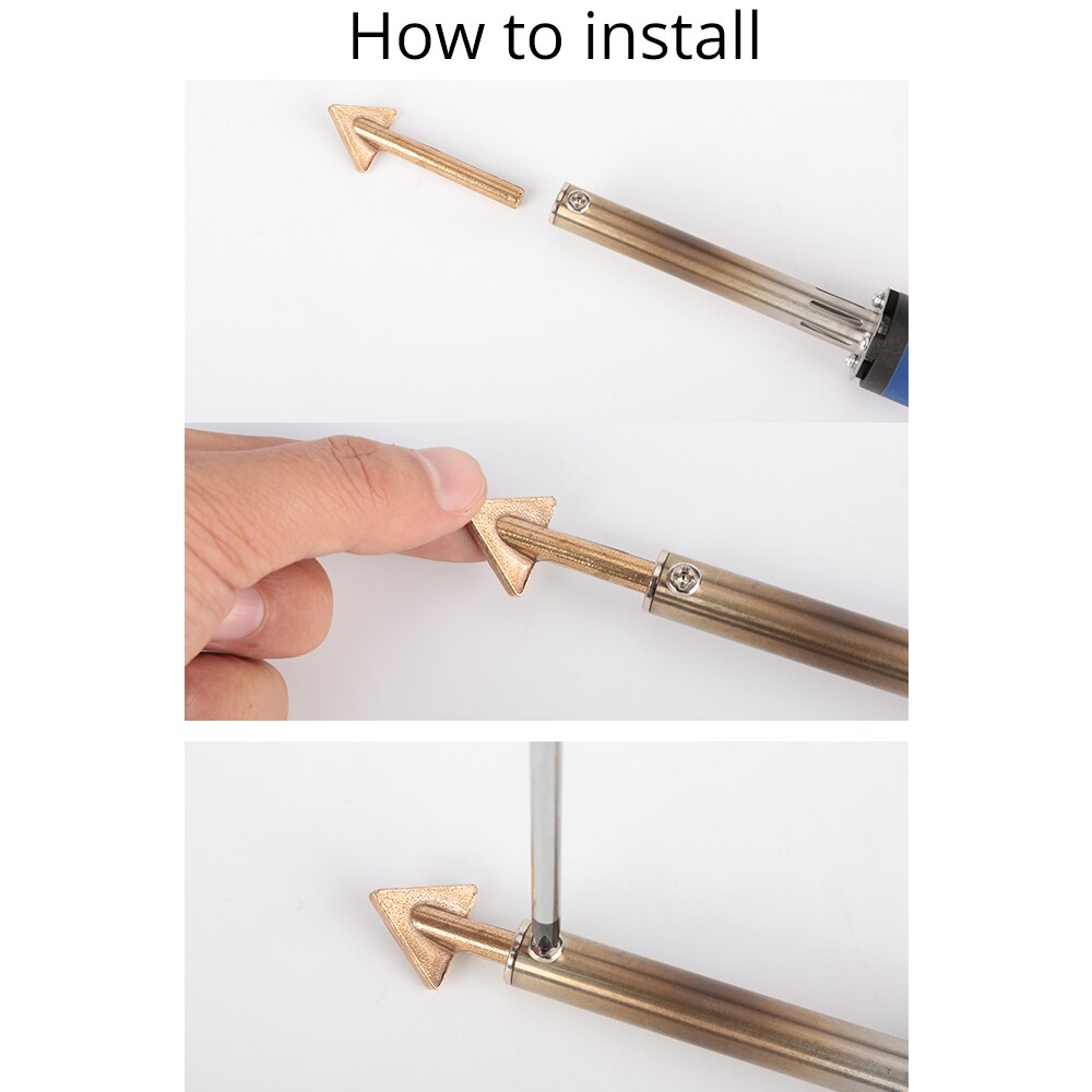 2022 Electric Soldering Iron Set Kit with Plastic Handle Flat Tip for Car Bumper Repair Crack Repair Spatula Smoothing Tool