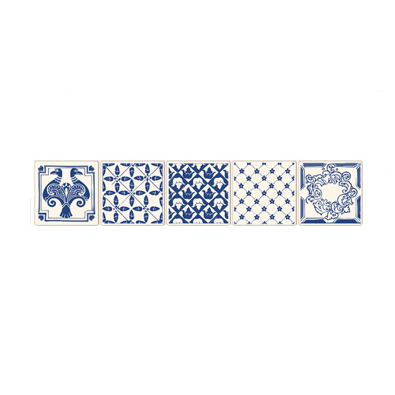 Retro fliser væg klistermærker til badeværelse køkken fliser klistermærker indretning klæbende vandtæt pvc væg klistermærker køkken talje linje: Mlg 002a / 1 stk 100 cm x 20cm