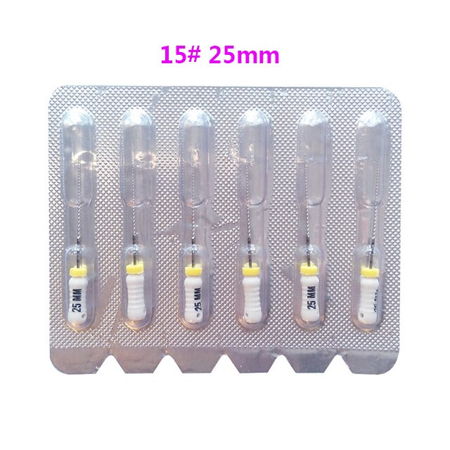 5pack Dental c-pilot pliki 25mm 6-10 # stal nierdzewna C + pliki 21mm pliki endodontyczne C 6 sztuka/paczka pliki endodontyczne: 5pack Size15 25mm
