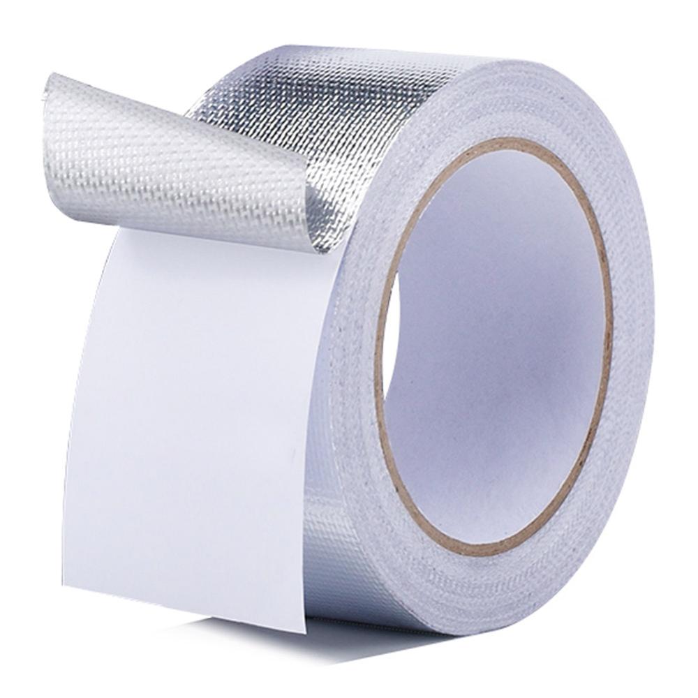 20m x 5cm Fiberglas Wärme Reflektierende Band Silber Hohe Temperatur Wärme und Klang Schild wickeln Band Thermische Isolierung Band Auspuff: Ursprünglich Titel