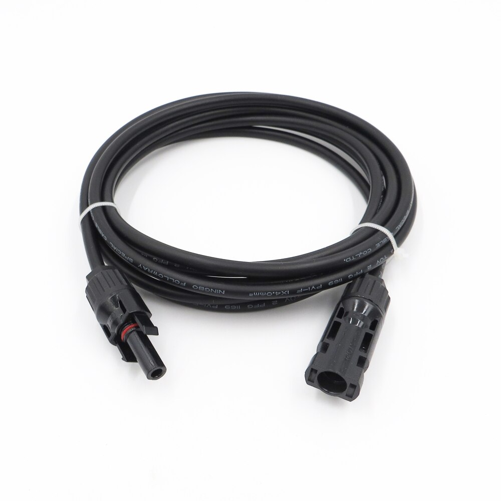 PV 1/2/3/5/10m 10AWG 12AWG 14AWG Solar panel Extension Cable series connect pv panel Wire Connector 2.5mm2 4mm2 6mm2
