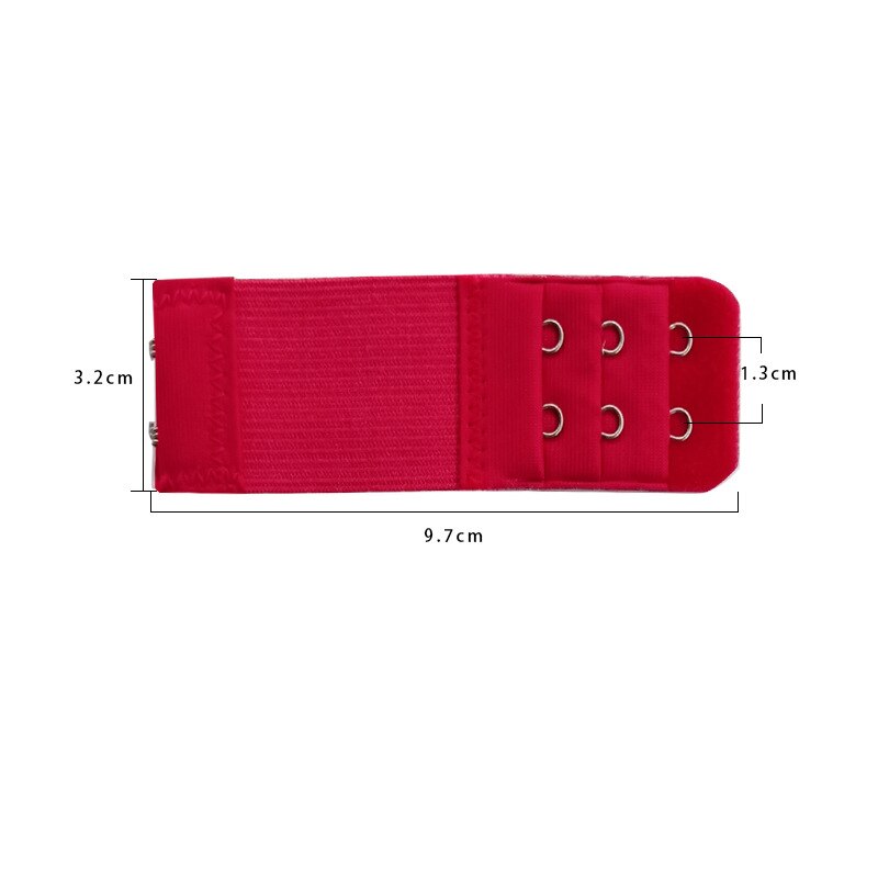 1PC 2 Haken Bh Verlängerung Für frauen Elastische Bh Erweiterung Gurt Haken Clip Expander Einstellbare Gürtel Schnalle Unterwäsche 13 farben: Wein rot