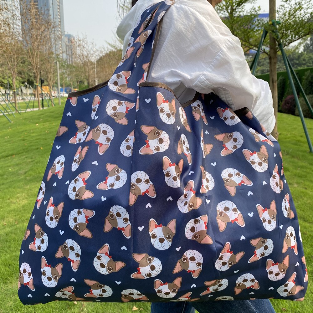 Opvouwbare Boodschappentas Herbruikbare Boodschappentassen Scheurvast Nylon Tas Geschikt Voor Kruidenier Recycling Bag Grote: 32016