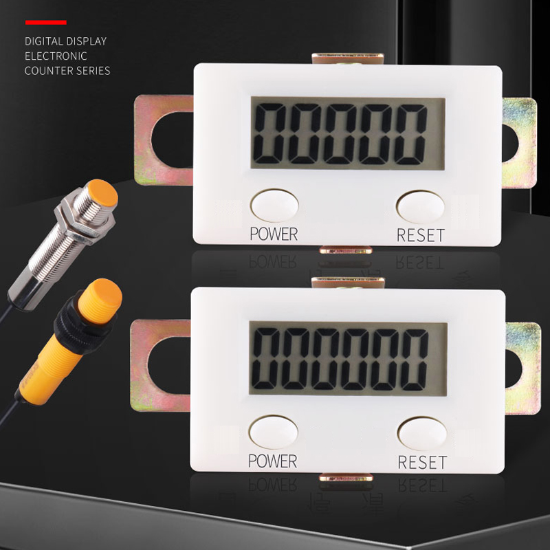 Contador de pantalla digital electrónica, interruptor de sensor magnético Industrial de proximidad, contador de perforaciones, medidor de inducción automático