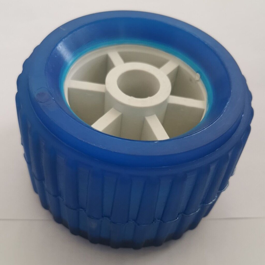 4PCS Boat Trailer Roller Inflatable Ribbed Wobble Roller Kit 110x75x19mm