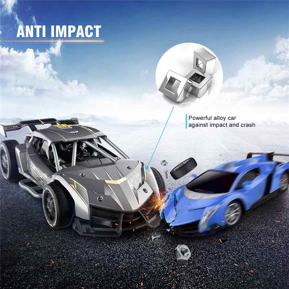 Nyr 1:24 2.4G 4WD Afstandsbediening Sport Auto Aluminium High Speed Elektrische Racing Klimmen Rc Auto Drift Voertuig model Speelgoed