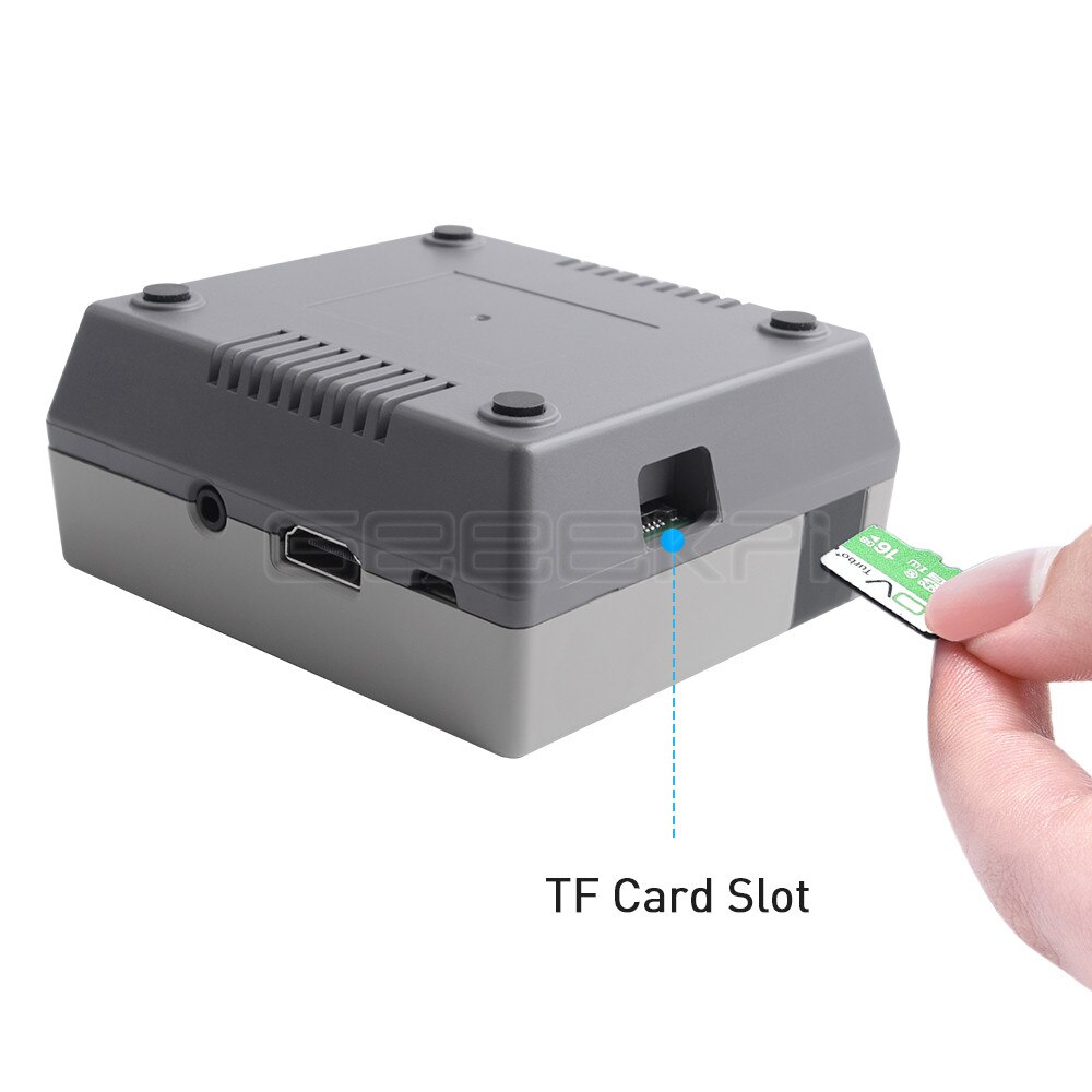 GeeekPi Nes3Pi NES Style Case Kit ABS Functional Cooling Fan Heatsinks Screwdrivers for Raspberry Pi 3B+ / 3B /2B