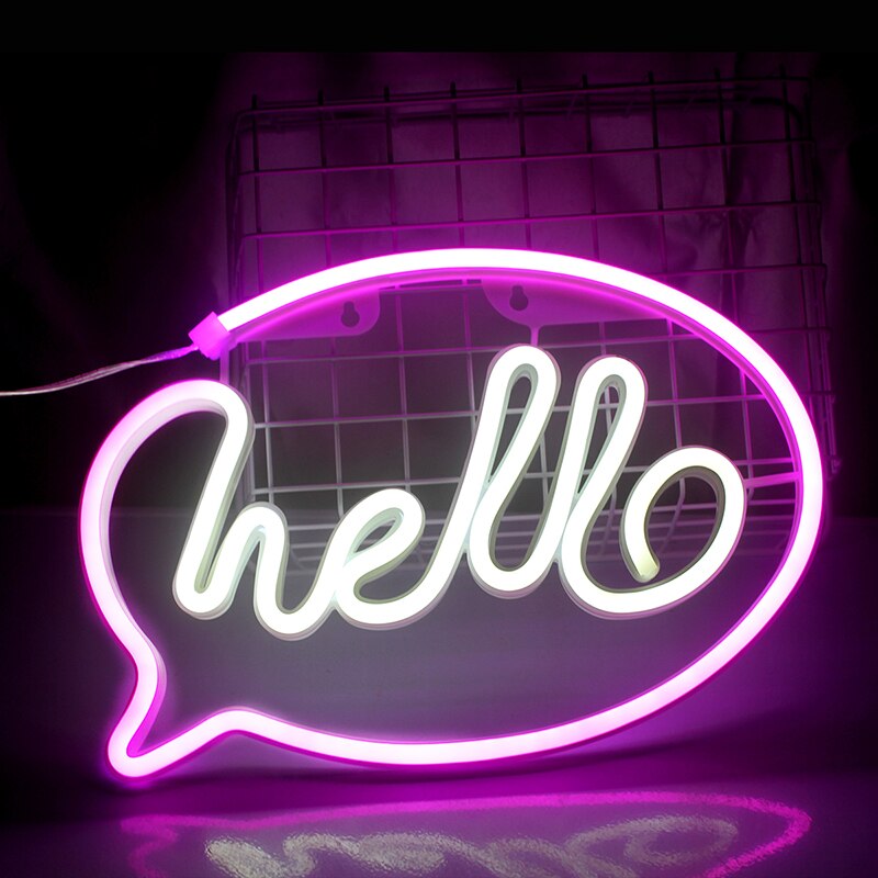 Ineonlife Beeindruckend Hallo LED Neon- Licht Zeichen Buchstaben Neon- Zeichen Weihnachten Party Hochzeit Dekorationen Zauberstab Zimmer Dekor Neon- Lampe: J