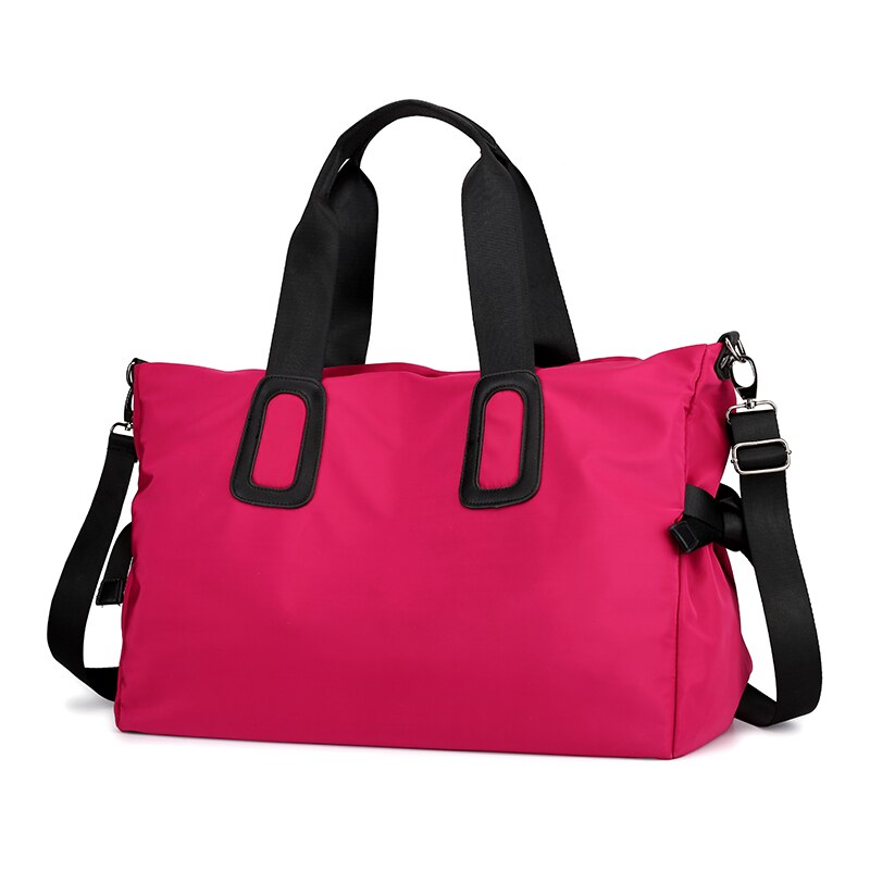 Yogamatte bag gym tas for fitness sac de sport kvinne sportsveske kvinnelig tote skulderpakke trening gymtas bolsa deporte håndvesker: Rosa