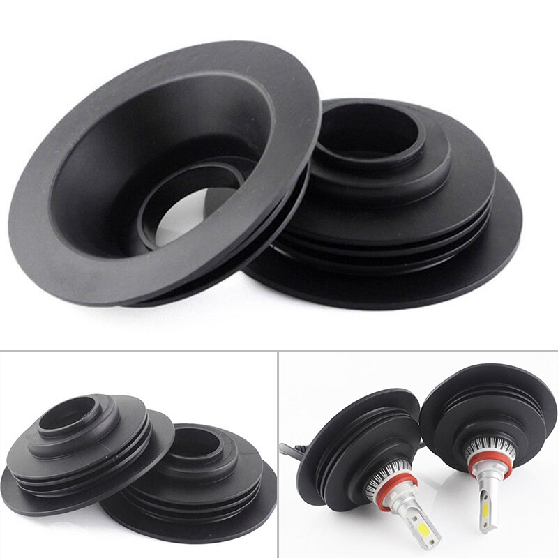 1 Paar 1.5 Inch Koplamp Stofkap Premium Pvc Rubber Materiaal Voor Hid Led Conversie Kit Lamp Seal Behuizing Cap
