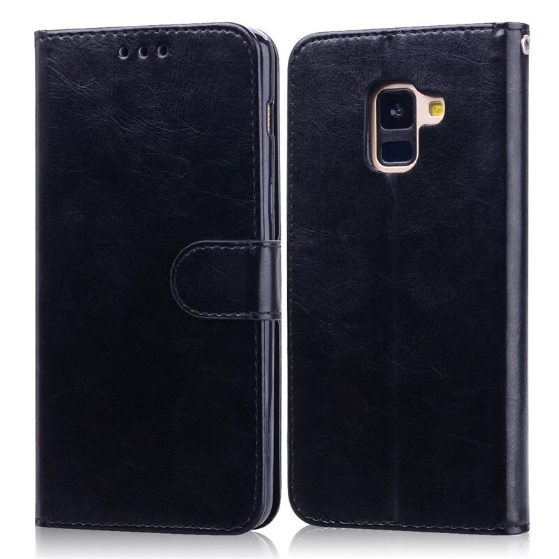 Leather Flip Case Voor Samsung Galaxy A8 Case Samsung Galaxy A8 Plus Een 8 Case Wallet Phone Case voor Galaxy A8 Case