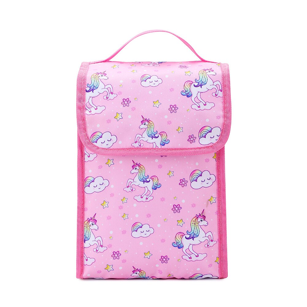 Meisjes Schooltassen Voor Kinderen Rugzak Met Lunch Tas Eenhoorn Leuke Cartoon Rugzak Kinderen Schooltas Voor Meisjes Mochila Escolar: lunch bag pink