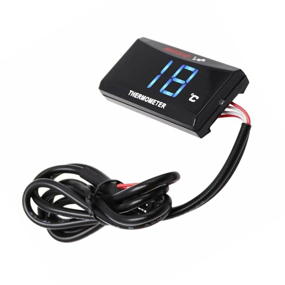 Motorcycle Thermometer Instruments Temp Temperature Digital Display For KOSO Material