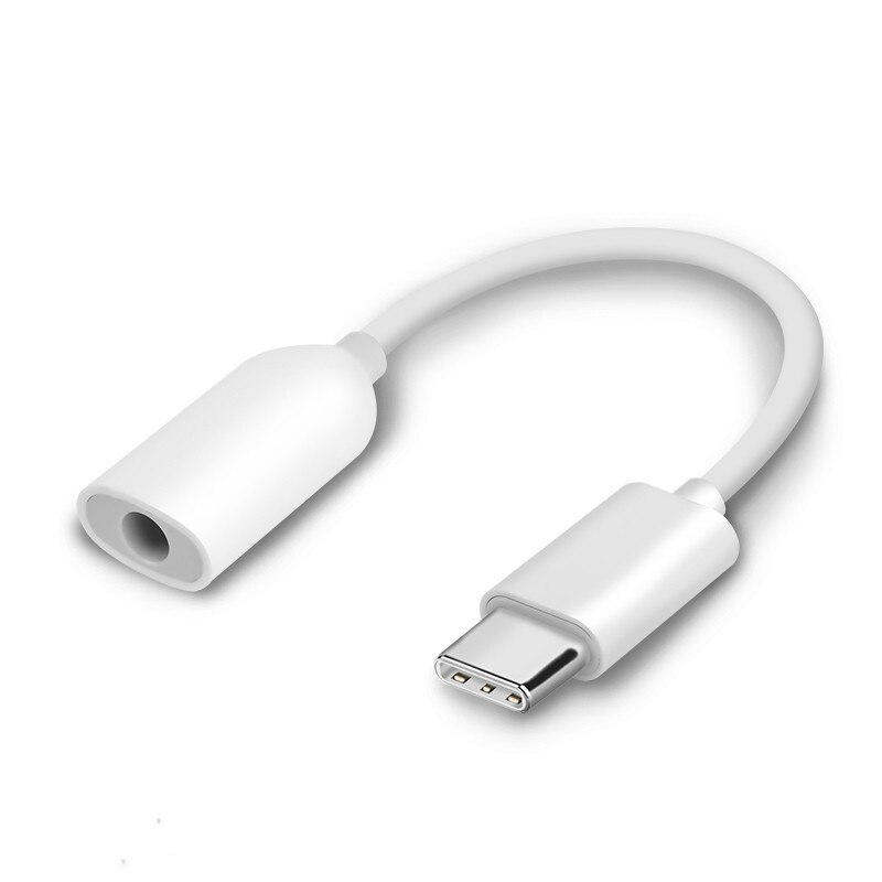 Originele Xiaomi 3.5 MM Koptelefoon Jack Adapter Type-C Audio Kabel Converter USB 3.1 Voor Xiaomi 6/7 /Mix 2 S/6X Bellen/Afstandsbediening