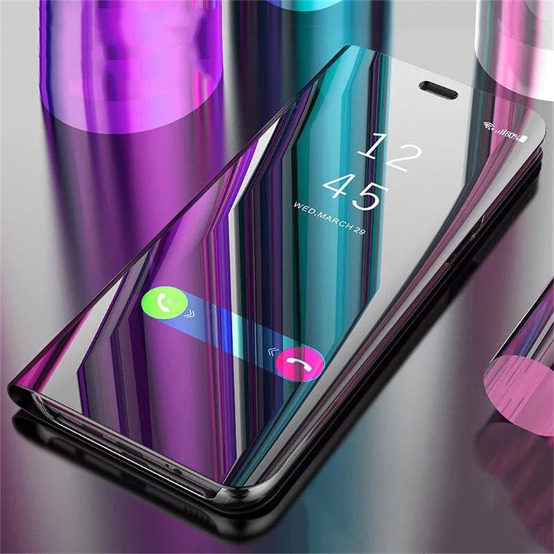 Plating Mirror Leather Flip Phone Cover For Apple Iphone 15 Pro Max Case Magnetic Book Stand Coque I Phone Iphone15 ProMax Plus