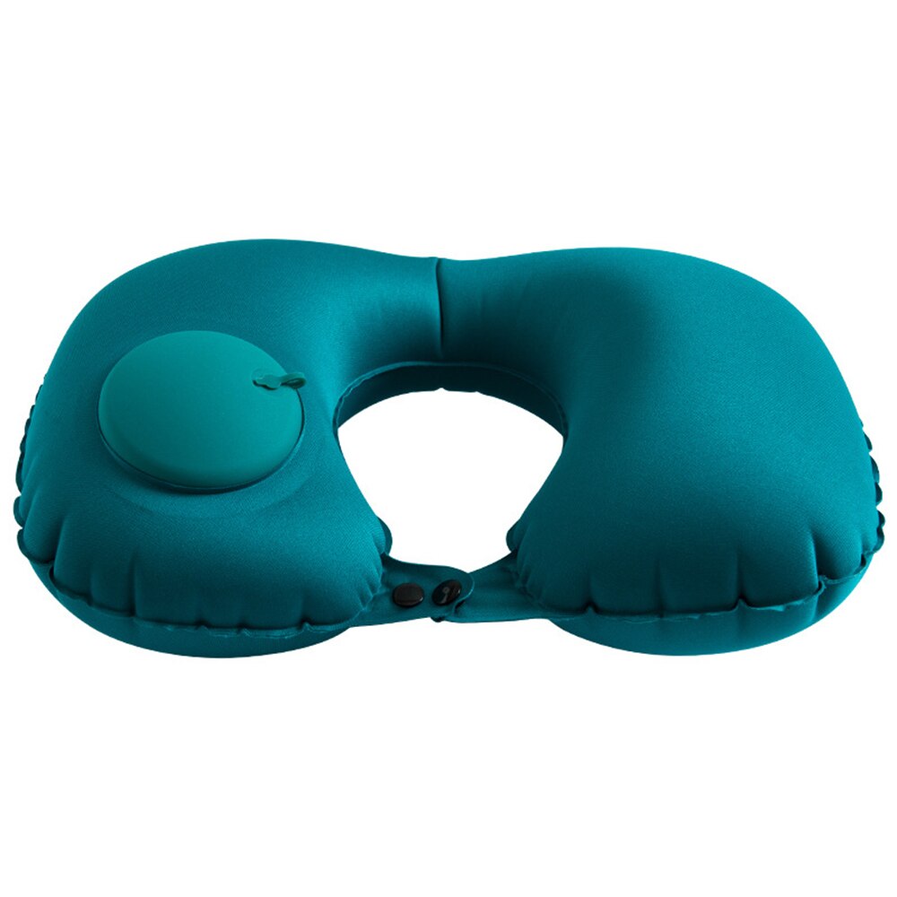 Almohada inflable en forma de U, cojín de protección para el cuello, reposacabezas portátil, soporte para cabeza y cuello,: A