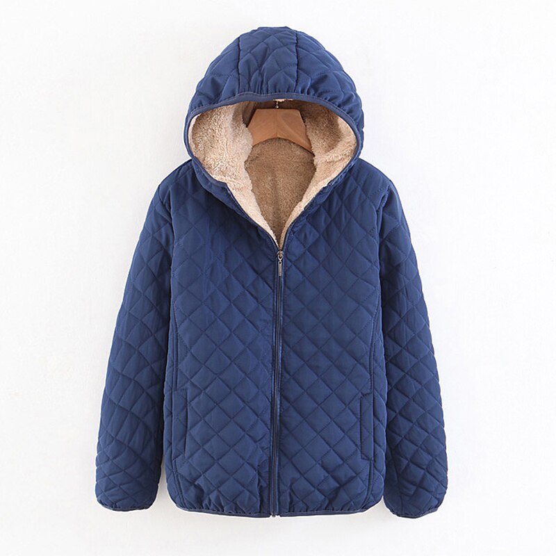 Automne Parkas basique vestes femme femmes hiver Plus velours agneau à capuche manteaux coton hiver veste femmes vêtements d'extérieur manteau