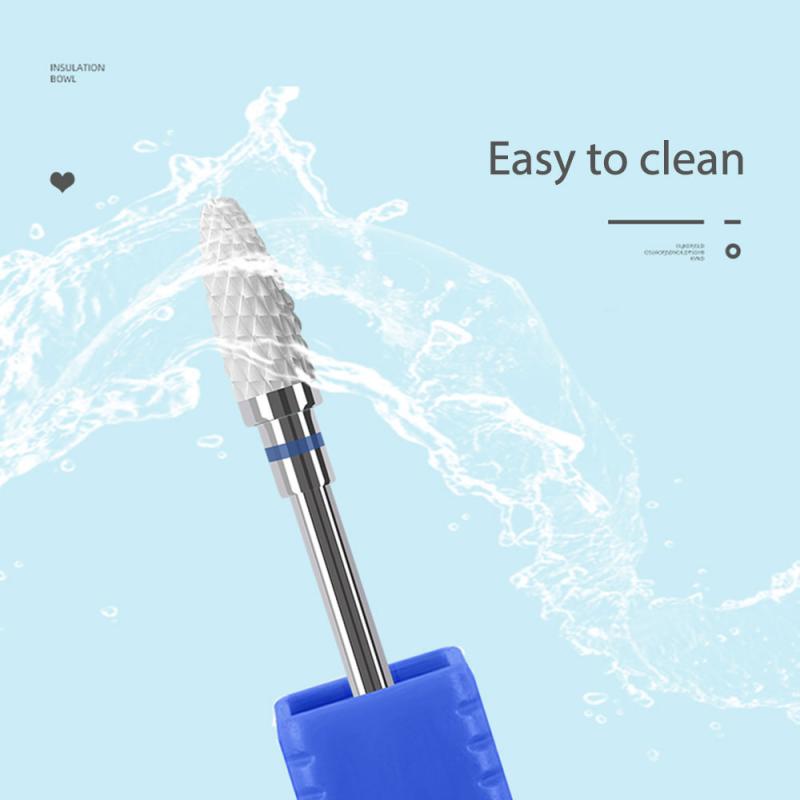 1 stk keramisk neglebor til elektriske manicure boremaskiner maskine neglefile buffere polerhoved nail art udstyr tilbehør