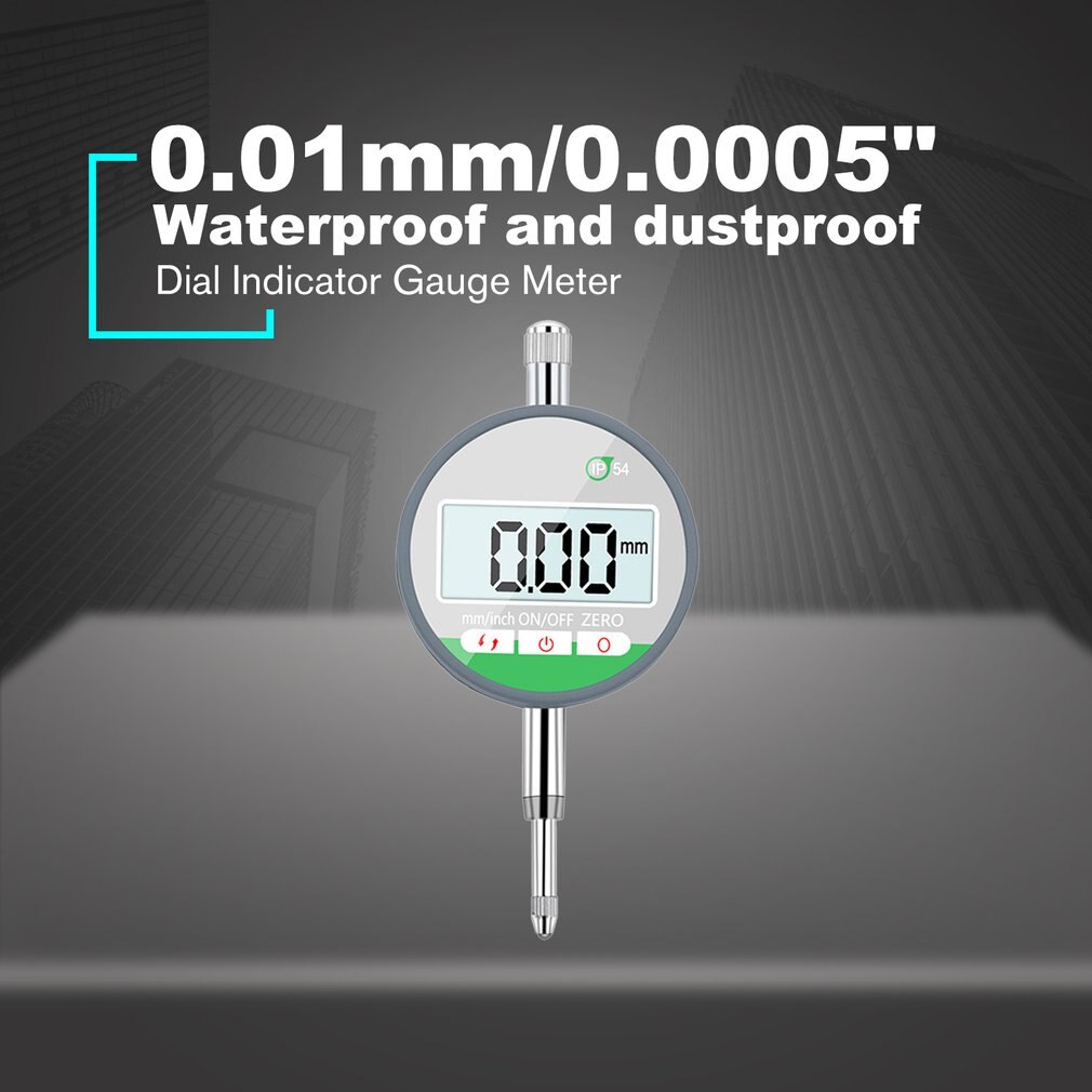 Ip54 oljesäkra digitala mikrometer 0.001mm elektroniska mikrometer metriska/tum 0-12.7mm/0.5 "precisionsvisare mätare