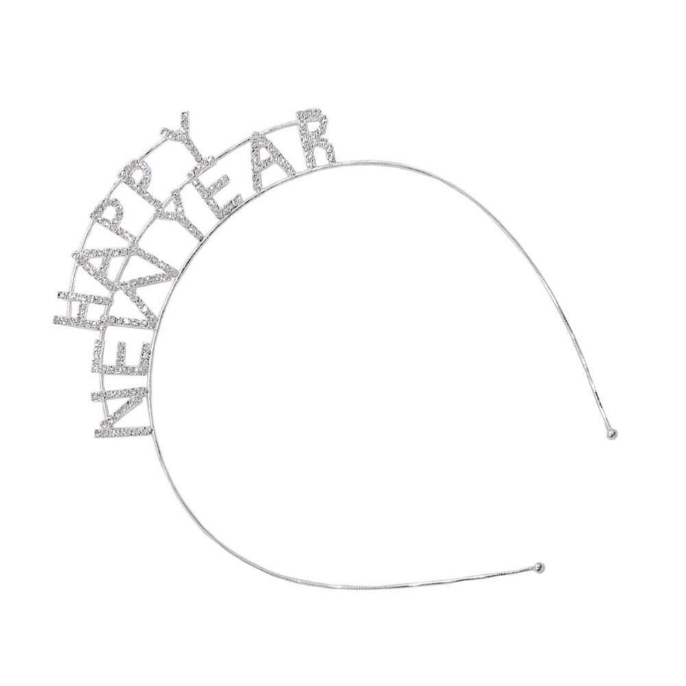 1pc haarringen decoratieve kristallen feestelijke haarringen haaraccessoire voor het jaar: Zilver 1