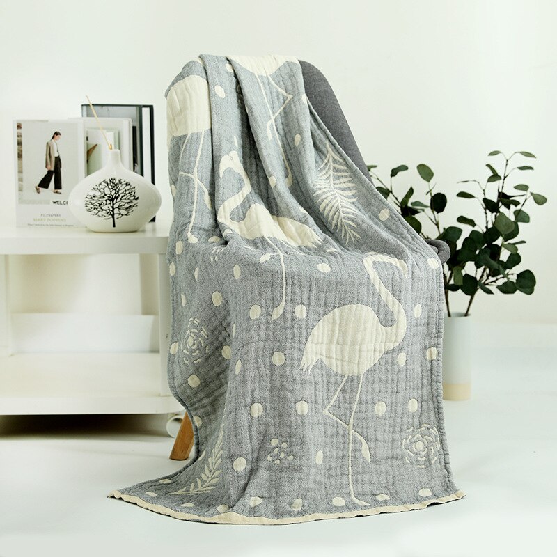 Soft 5-layers 100% Cotton Muslin Large Bath Towel Strong Water Absorption Towel - Luxurious Beach Towel Travel Use