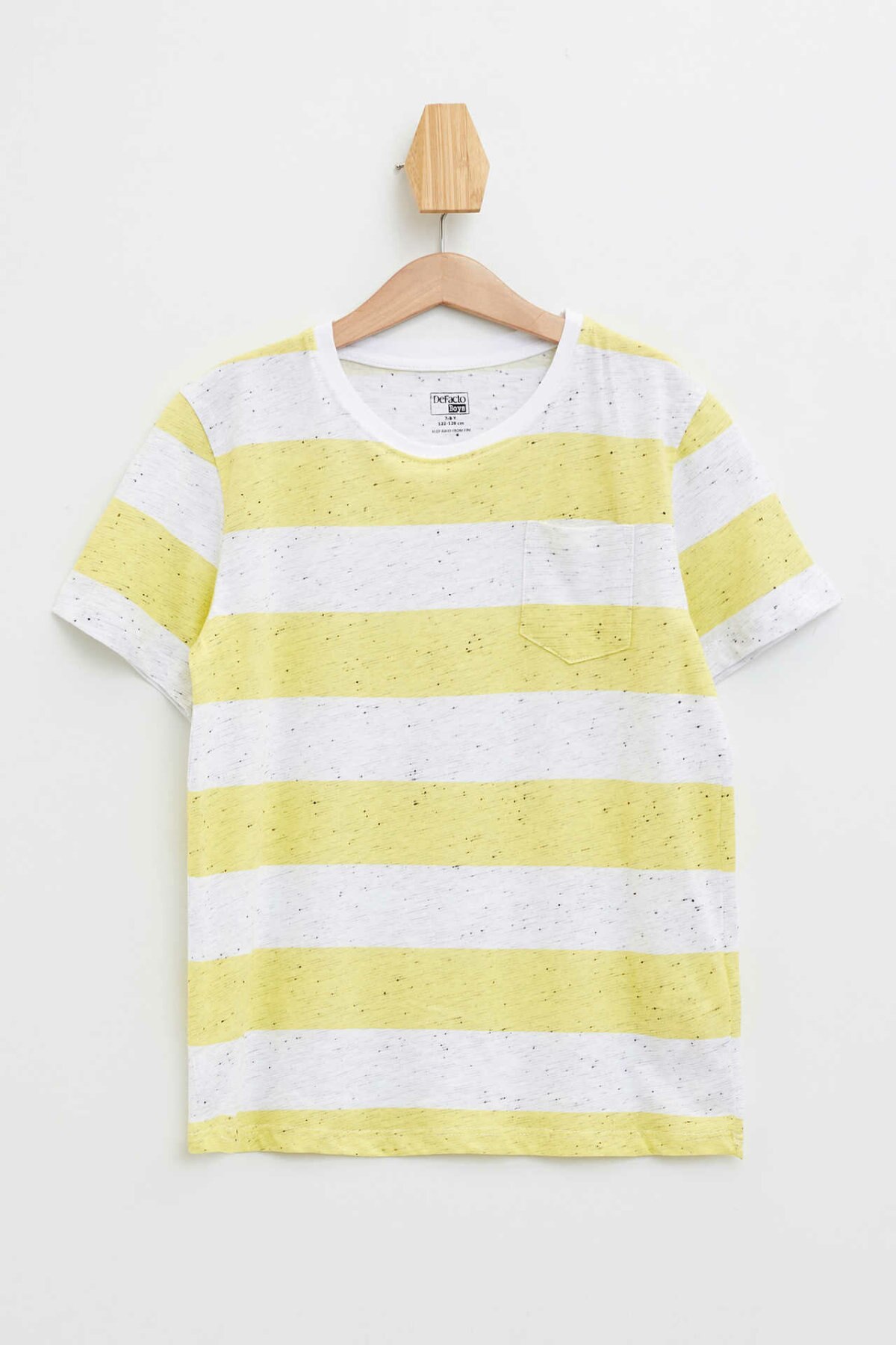 DeFacto Sommer Jungen Oansatz Tops Kinder Casual Striped Brief Drucken Kurzen Ärmeln T-shirt Jungen Sportshirt-K6459A619SM