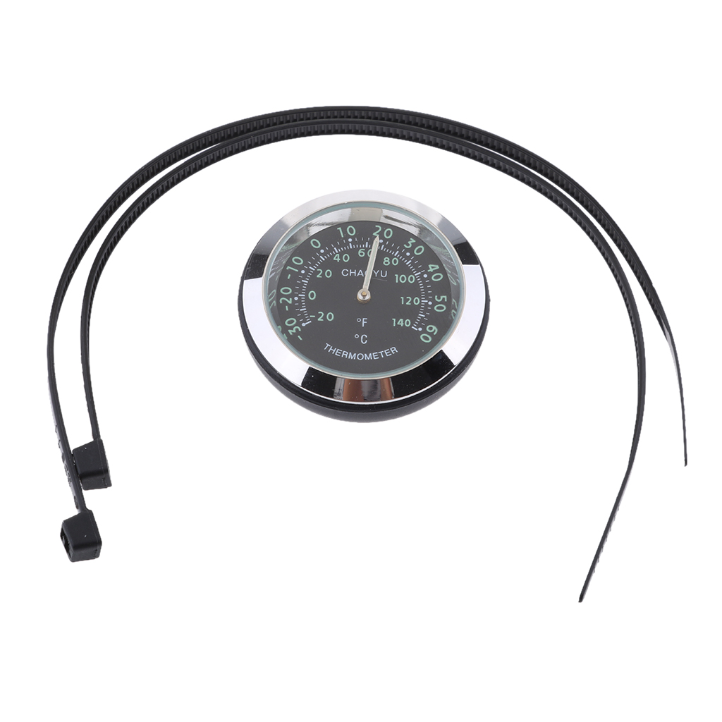 Thermomètre universel étanche pour moto et guidon: black
