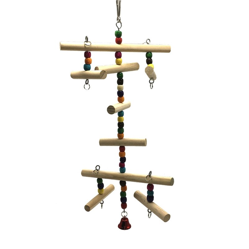 Houten Speelgoed Papegaai Speelgoed Slang Speelgoed Opknoping String Opknoping String/Kleur Kralen Ronde Houten String Creatieve Vogel Speelgoed
