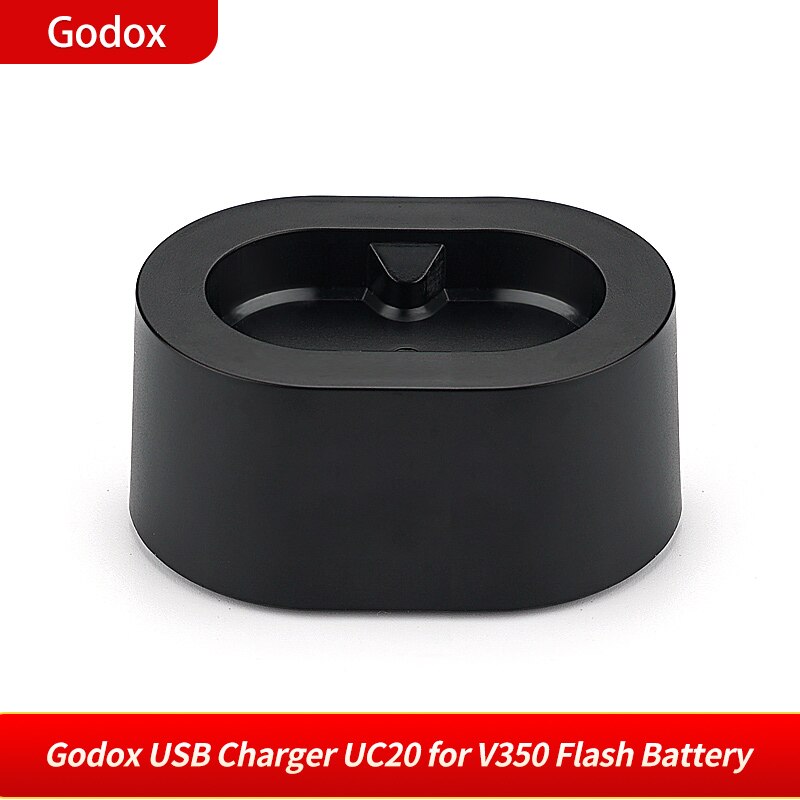 Carregador usb godox uc20 para flashes da série v350 na câmera