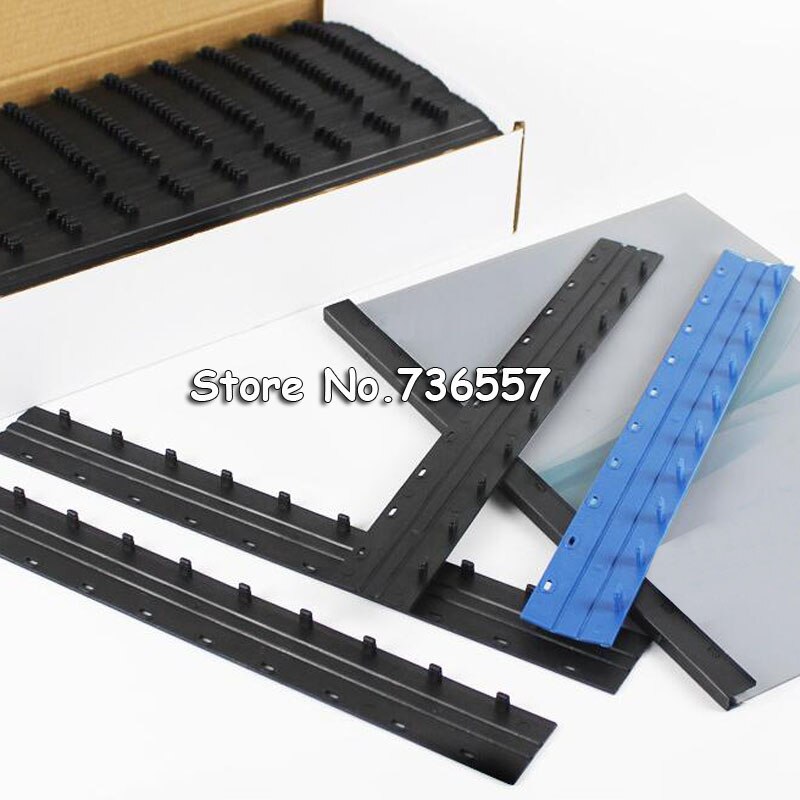 100 stk 3mm 5mm 10mm 15mm 17.5mm 20mm 10 huller pvc indbindingsstrimler kam bindemaskine bindemiddel leverandører  a4 plastbindere kontor