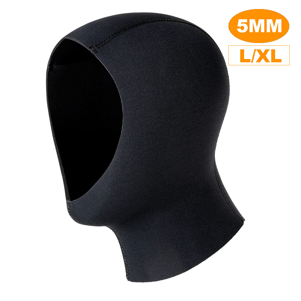 Neoprene Diving Hood Wetsuit Cap 3mm/5mm Stretchy Thermal Scuba Dive Hood for Men Women Cold Water Swimming Snorkeling Surfing: Blue