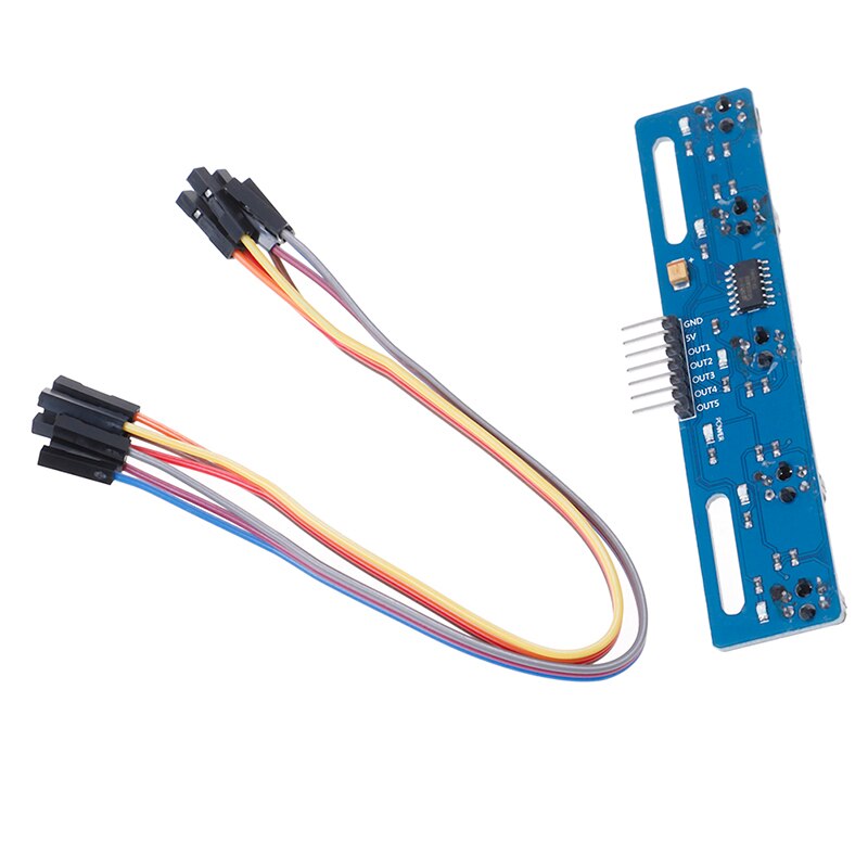 TCRT5000 Bausatz 5 Weg/straße IR Lichtschranke Barriere Linie Spur Modul