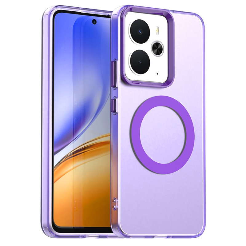 Translucent Phone Case For Realme 14T Case For Realme 14T 5G Magnetic Adsorption Wireless Charge Back Cover For Realme 14T Case: Gold / Realme 14