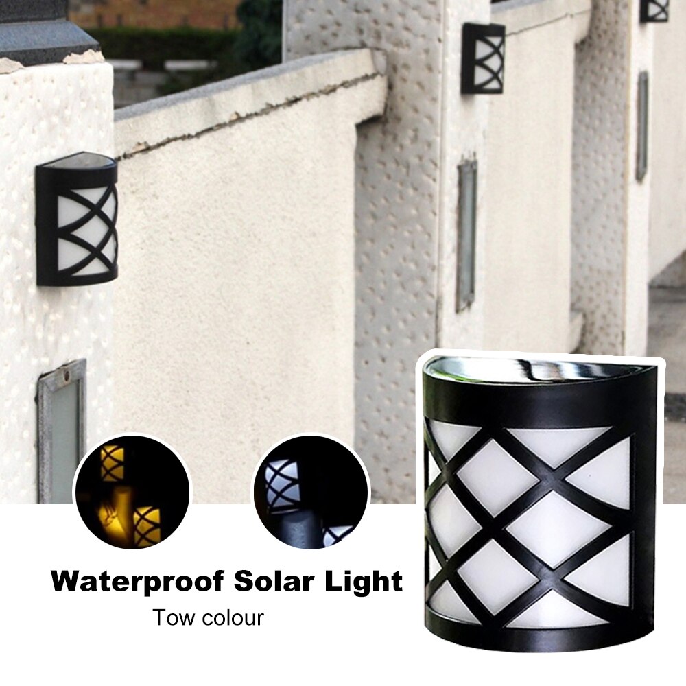 Smart Europese En Amerikaanse Stijl Solar Wandlamp Hek Lamp Klassieke Stijl 6LED Licht Controle Type