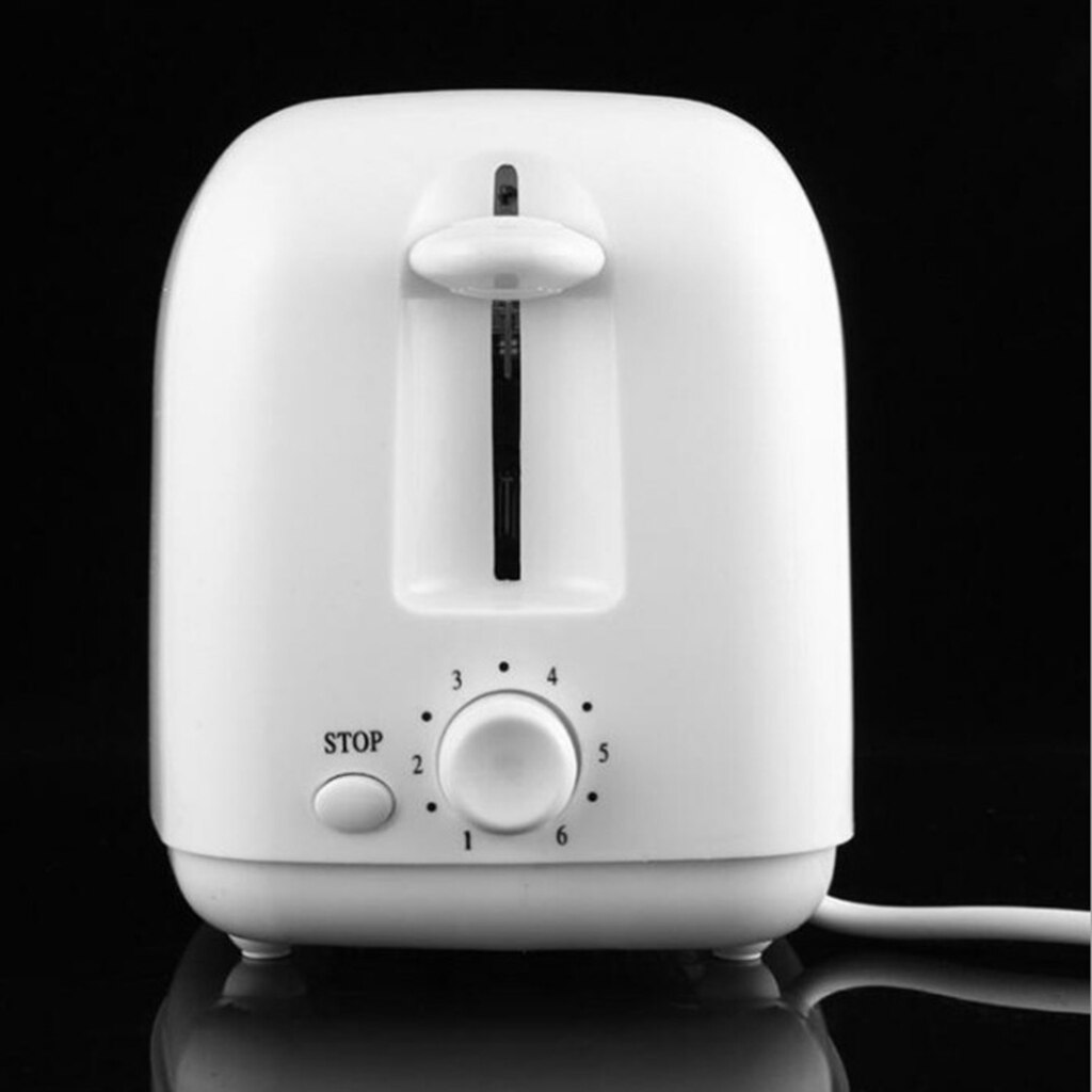 2 Slice Automatic Bread Maker Electric Mini Breakfast Bread Baking Machine Kitchen Appliances