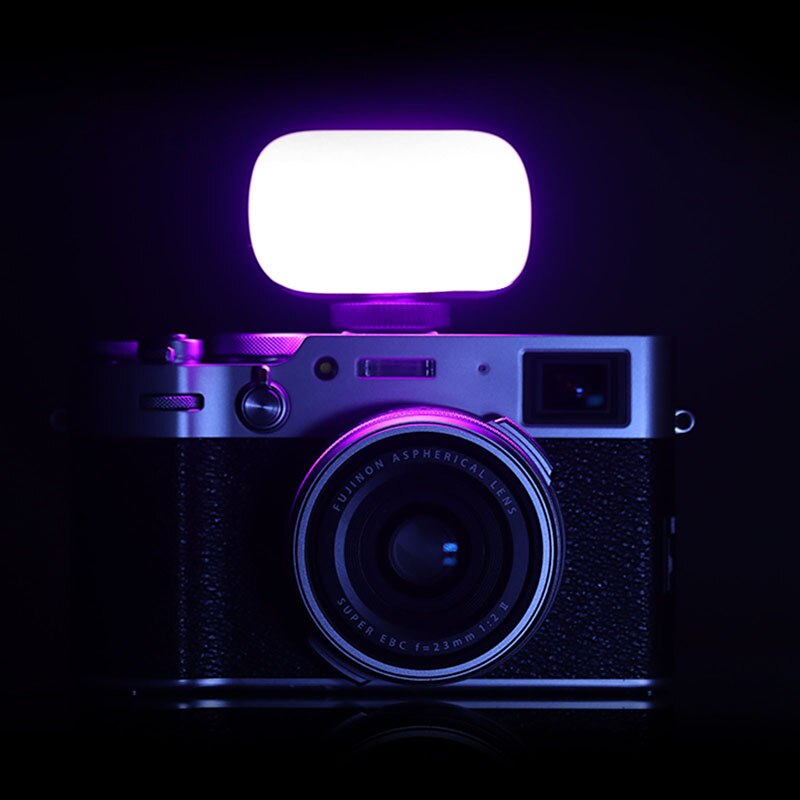 Ulanzi VL15RGB Mini Vul Licht Mobiele Telefoon Camera Fotografie Sfeer Licht Vlog Volledige Kleur Veranderende Fotografische Verlichting