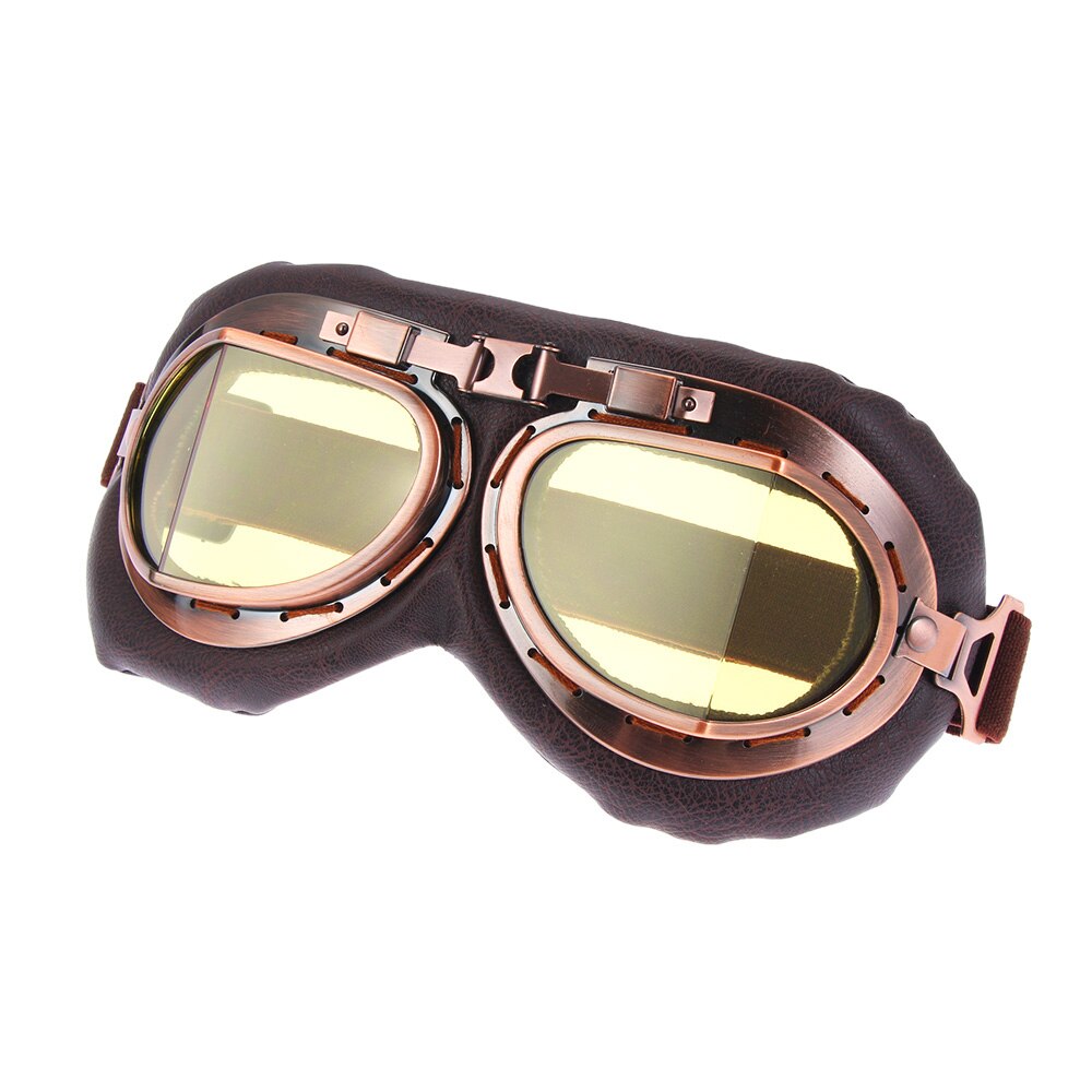 Retro vintage moto clássico óculos de proteção da motocicleta óculos proteção uv proteção à prova vento