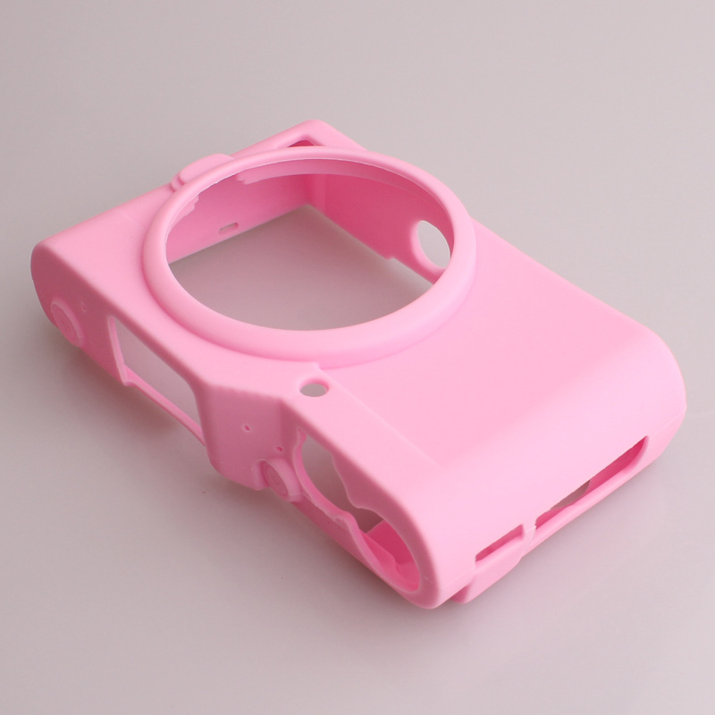 Silicone Armor Skin Camera Case Body Cover Protector for Panasonic Lumix GF9 GF10 GF90 GX800 GX850 GX900 GX950 Camera: Pink