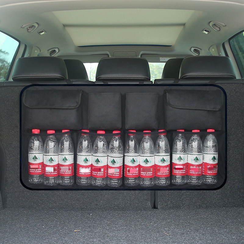 Bil bagagerum organisator bagsæde opbevaringspose høj kapacitet justerbar autosæde ryg oxford klud arrangører universel multi-brug